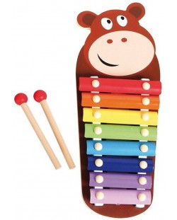 Παιδικό μουσικό όργανο Acool Toy - Ξυλόφωνο με αγελάδα