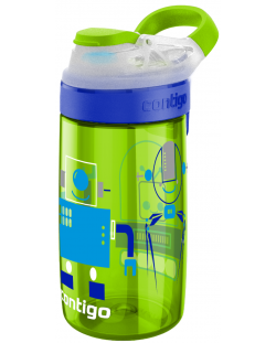 Παιδικό μπουκάλι νερού Contigo Gizmo Sip- Ρομπότ, πράσινο