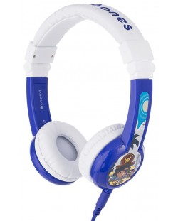 Παιδικά ακουστικά BuddyPhones με μικρόφωνο - Explore, μπλε/λευκό