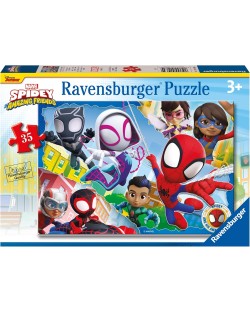 Παιδικό παζλ Ravensburger 35 κομμάτια - Ο Spidey και οι καταπληκτικοί φίλοι του