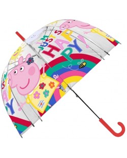 Παιδική ομπρέλα Kids Euroswan - Peppa Pig, διάφανο, 48 cm