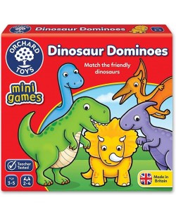 Παιδικό εκπαιδευτικό παιχνίδι Orchard Toys - Ντόμινο με δεινόσαυρους