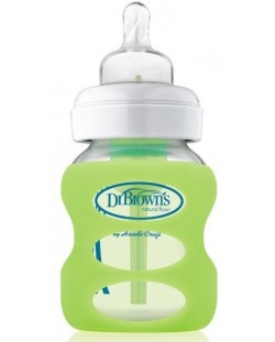 Προστατευτικό γυάλινο μπουκάλι Dr. Brown's Wide-Neck - Πράσινο, 150 ml