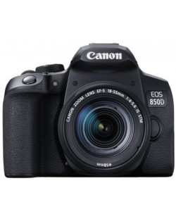 Φωτογραφική μηχανή DSLR Canon - EOS 850D + φακό EF-S 18-55mm,μαύρο  