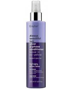 Erayba ABH Silver Διφασικό conditioner κατά των κίτρινων τόνων, χωρίς ξέβγαλμα, 200 ml