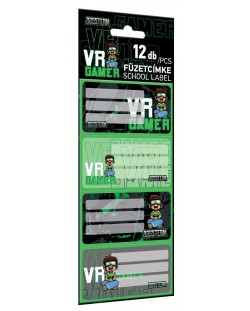 Σχολικές ετικέτες  Lizzy Card Bossteam VR Gamer -12 τεμάχια