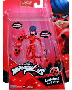 Φιγούρα Playmates Miraculous - Ladybug, Paris Wings