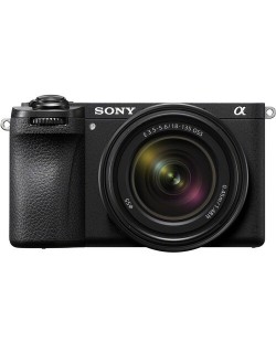 Φωτογραφική μηχανή  Sony - Alpha A6700, Φακός Sony - E 18-135mm, f/3.5-5.6 OSS + Μπαταρία  Sony - P-FZ100, 2280 mAh