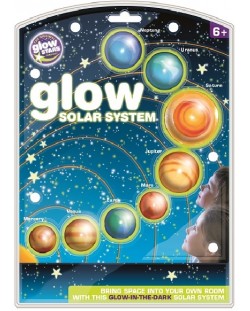 Φωσφορίζοντα αυτοκόλλητα Brainstorm Glow - Το ηλιακό σύστημα
