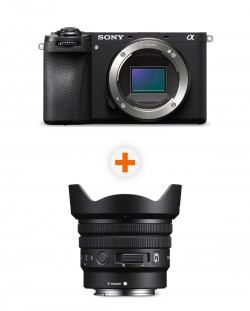 Φωτογραφική μηχανή Sony - Alpha A6700, Black + Φακός  Sony - E PZ, 10-20mm, f/4 G