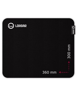 Gaming pad για ποντίκι Lorgar - Legacer 753, L, μαλακό , μαύρο/μωβ
