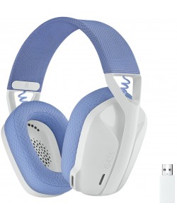 Ακουστικά Gaming Logitech - G435, ασύρματα, λευκά