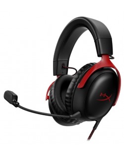 Ακουστικά gaming HyperX - Cloud III, μαύρο/κόκκινο