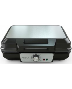 Συσκευή για βάφλες Tesla - WM200BX, 1000W,черен/сребрист