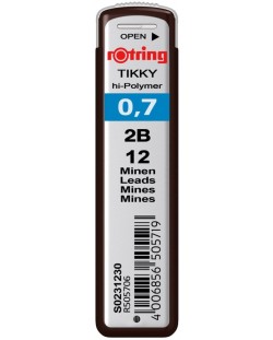 Graffiti Rotring Tikky - Hi-polymer, 2B, 0.7 mm, 12  τεμάχια