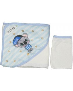 Πετσέτα TANIS - Με κοάλα, μπλε, 80 х 100 cm