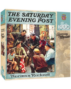 Παζλ Master Pieces 1000 κομμάτια - Οι πεζοναύτες γυρνάνε στο σπίτι , Norman Rockwell
