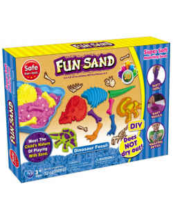 Σετ παιχνιδιού Fun Sand - Κινητική άμμος,σκελετός δεινοσαύρου
