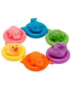 Παιχνίδια μπάνιου Vital Baby -Πολύχρωμα ζώα