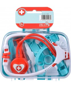 Σετ παιχνιδιού Simba Toys - Βαλιτσάκι γιατρού με ιατρικά εργαλεία, ποικιλία