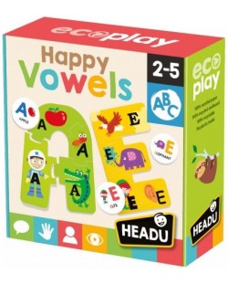 Σετ παιχνιδιού Headu Happy Vowels - Χαρούμενα φωνήεντα