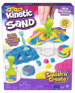 Σετ παιχνιδιού  Spin Master - Kinetic Sand,Κινητική άμμος  Squish N Create