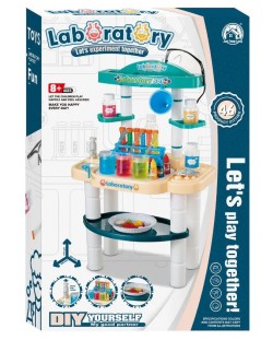 Σετ παιχνιδιού Felyx Toys -Επιστημονικό εργαστήριο με τρεχούμενο νερό, 46 τεμάχια