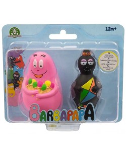 Σετ παιχνιδιού Barbapapa - Ο μπαμπάς Barba με παγωτό και η μαμά Barba με χαρταετό