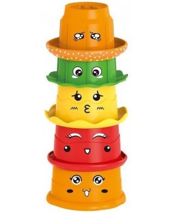 Σετ παιχνιδιού Raya Toys - Βρεφικό πύργο Χάμπουργκερ