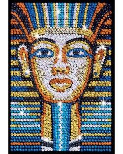 Δημιουργικό σετ Sequin Art - Τέχνη με πούλιες, Tutankhamun 