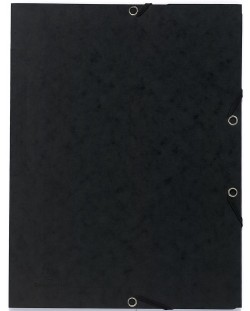 Φάκελος από χαρτόνι Exacompta -με λάστιχο, μαύρο