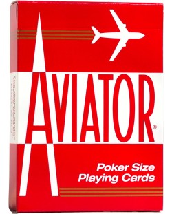 Τραπουλόχαρτα Aviator - Poker Standard index μπλε/κόκκινη πλάτη