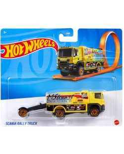 Φορτηγάκι Hot Wheels Track Stars - Scania Rally Truck, 1:64