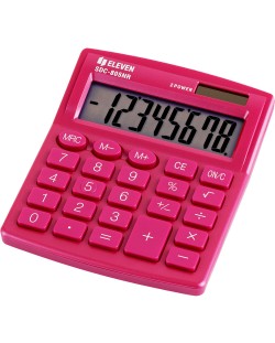 Αριθμομηχανή Eleven - SDC-805NRPKE, 8 ψηφία, ροζ
