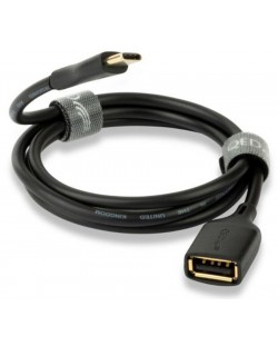 Καλώδιο QED - Connect QE8191, USB-A/USB-C, 0.15m, μαύρο