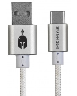 Καλώδιο Spartan Gear – Type C USB 2.0, 2m, άσπρο