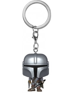 Μπρελόκ Funko Pocket POP! Television: The Mandalorian - The Mandalorian (With Darksaber)