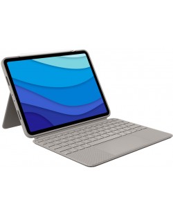 Πληκτρολόγιο Logitech - Combo Touch, iPad Pro 11" 1st, 2nd, 3rd gen, Sand