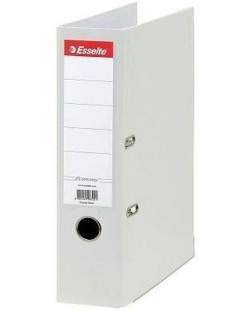 Ντοσιέ Esselte Eco - A4, 7,5 cm, PP, μεταλλική άκρη, αφαιρούμενη ετικέτα, λευκό