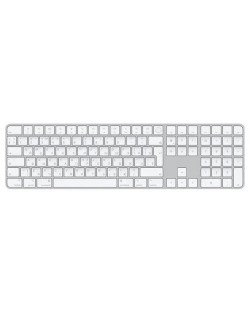Πληκτρολόγιο Apple - Magic Keyboard, Touch ID, με αριθμούς, BG, λευκό