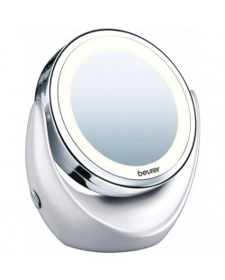 Καθρέφτης LED Beurer - BS 49, 5x Zoom, 11 cm,λευκό