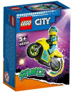 Κατασκευαστής Lego City - Stuntz,Cyber μηχανή για κόλπο  (60358)