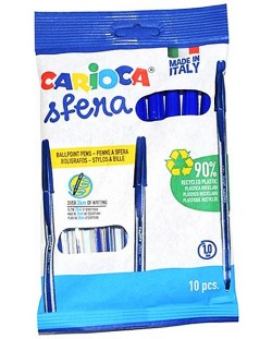 Σετ στυλό Carioca Sfera -10 τεμάχια, μπλε