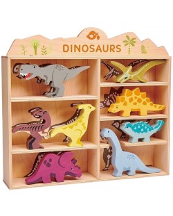 Σετ ξύλινες φιγούρες  Tender Leaf Toys -Δεινόσαυροι  σε ράφι 