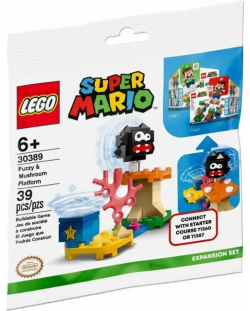 Κατασκευαστής LEGO Super Mario - Fuzzy και η πλατφόρμα μανιταριών (30389)