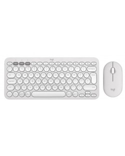 Σετ πληκτρολογίου Logitech K380s + ποντίκι Logitech M350s, λευκό