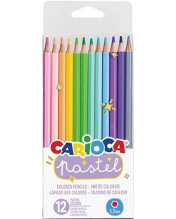 Σετ  χρωματιστά μολύβια   Carioca - Pastel, 12 χρώματα