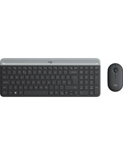 Σετ ασύρματο ποντίκι και πληκτρολόγιο Logitech - Combo MK470, γκρι