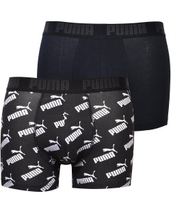Σετ ανδρικό εσώρουχο Puma - AOP Boxer, 2 τεμάχια, μαύρο
