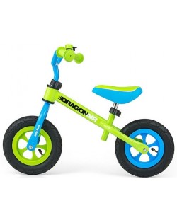 Ποδήλατο ισορροπίας Milly Mally - Dragon Air,πράσινο μπλε